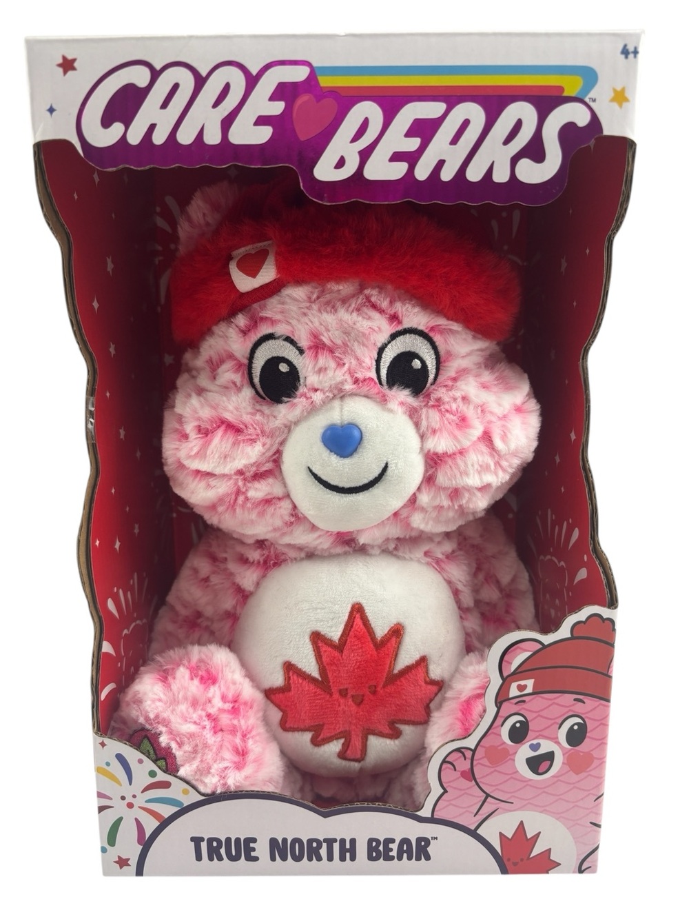 Care Bears Canada True North Bear Plush Pink & Red Accents New in Box